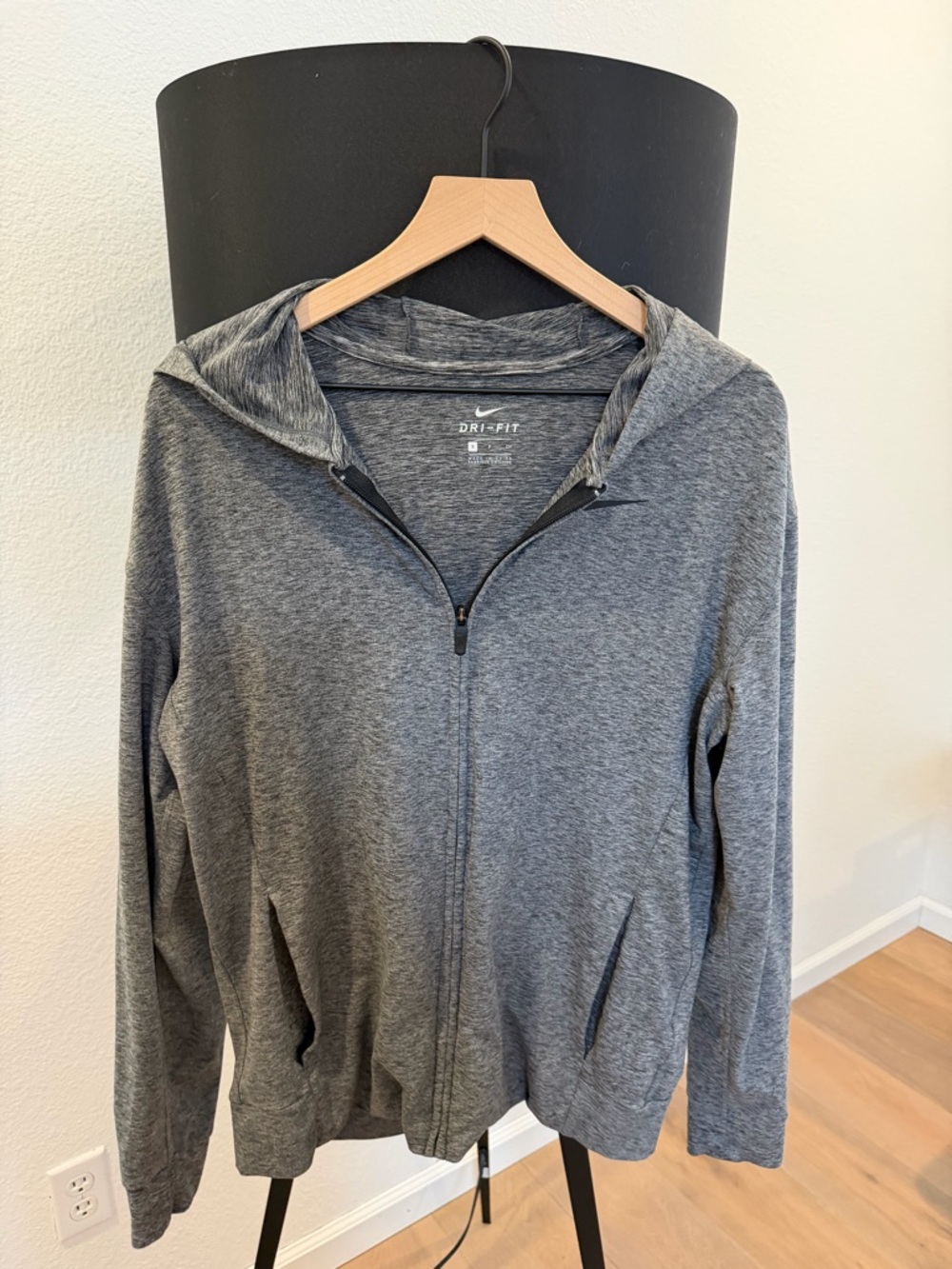 Nike Gray Heather Dri-FIT Half-Zip Hoodie